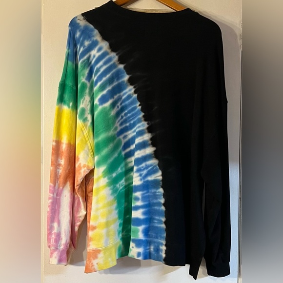 Multi colored High-low sweatshirt - Picture 2 of 3
